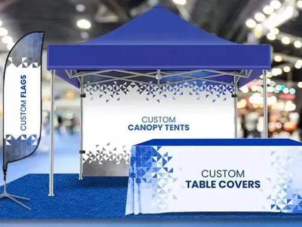 Installazione di tendoni espositivi