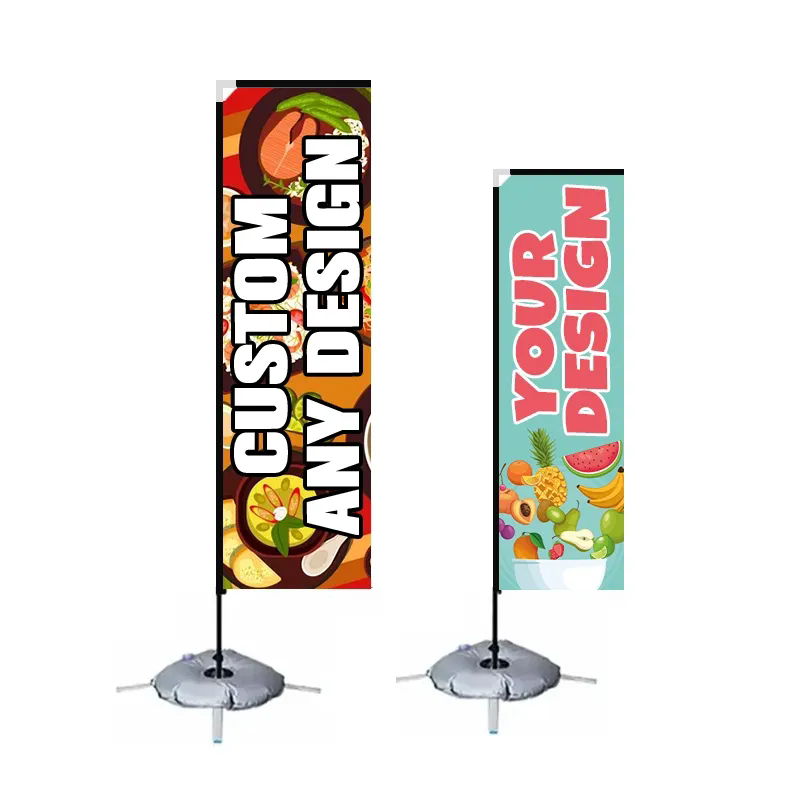 In che modo le bandiere da spiaggia rettangolari supportano la visibilità del marchio all'aperto nei mercati locali?