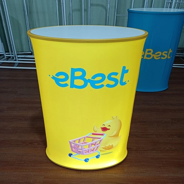 Bancone sollevabile tondo a LED