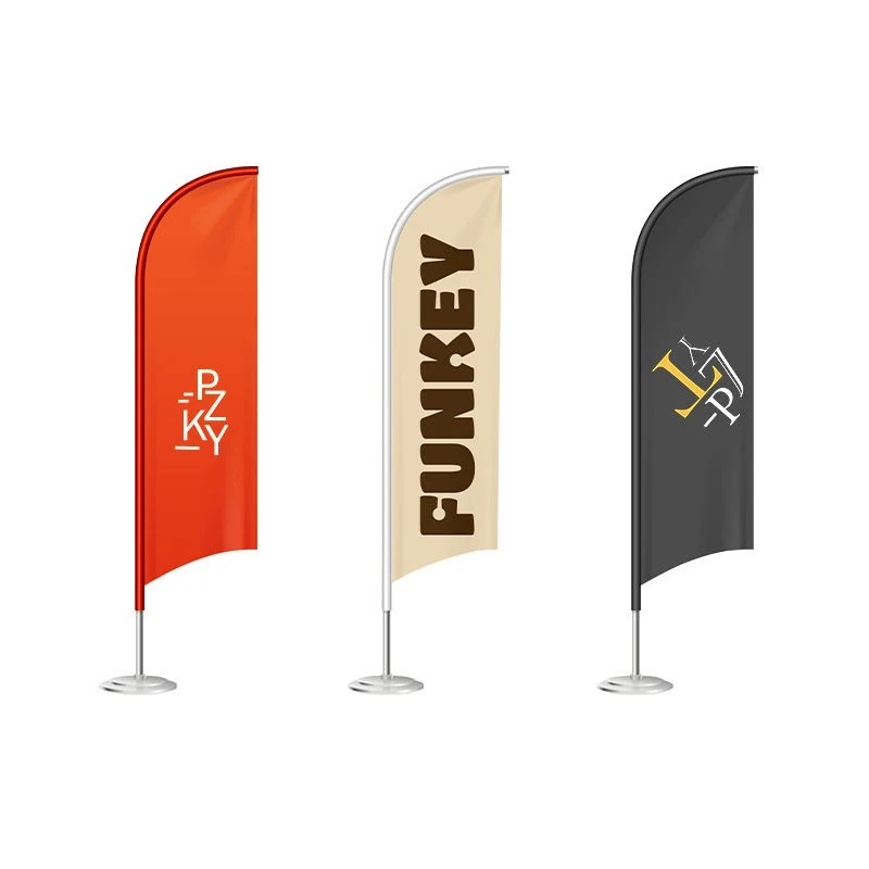 Bandiera da spiaggia in piuma da tavolo